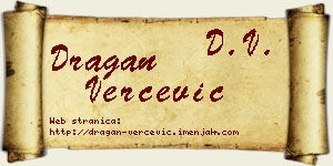 Dragan Verčević vizit kartica